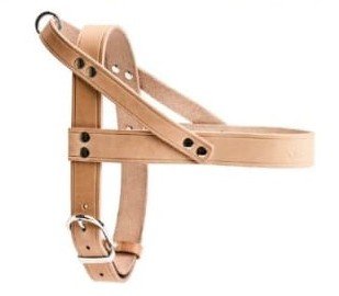 Leather no pull dog harness