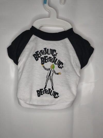 Beetle Juice Pet Shirt For Halloween