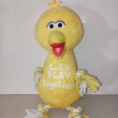 Squeaky Dog Toy Yellow Bird Plaza Sesamo